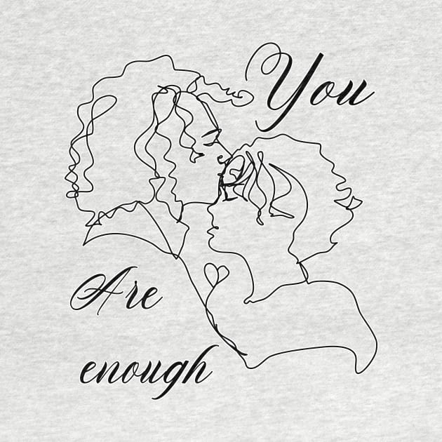You are enough, Valentines day gift idea by Orangerinka